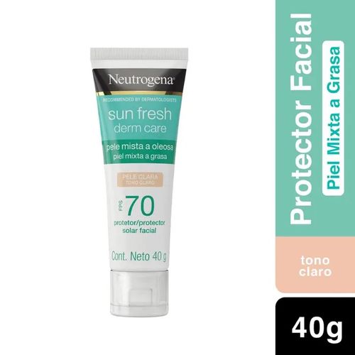 HIDRATANTE SALUD Y BELLEZA PROTECTOR SOLAR NEUTROGENA PROTECTOR SOLARPIEL CLARA FPS 70 40G/6 SURTIDO