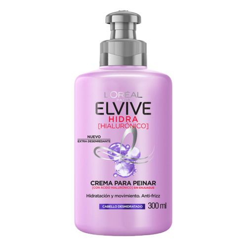 TRATAMIENTO SALUD Y BELLEZA MASCARILLA CAPILAR ELVIVE CREMA DE PEINAR HYDRA HYALURO 300ML/6 SURTIDO