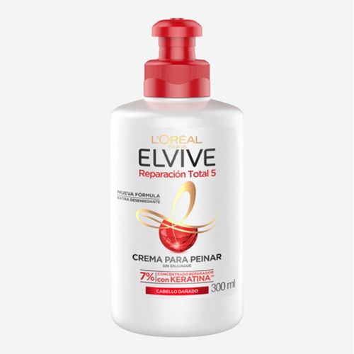 TRATAMIENTO SALUD Y BELLEZA MASCARILLA CAPILAR ELVIVE CREMA DE PEINAR RT5 300ML/6 SURTIDO