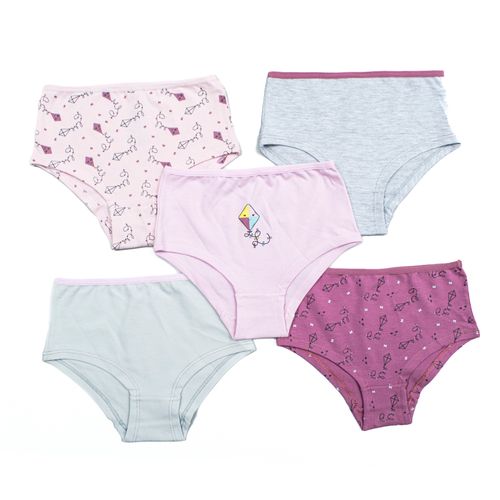 PANTY ALGODON COMETA PALO DE ROSA PACK X5