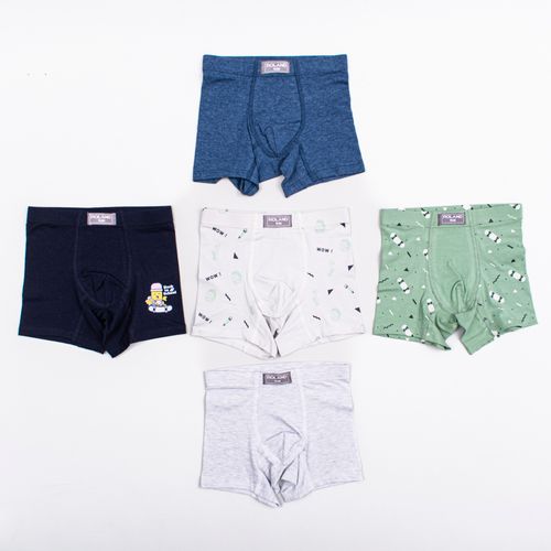 BOXER ELASTICO RECUBIERTO PIERNA MEDIA LAPIZ SKATE AZUL MARINO PACK X3