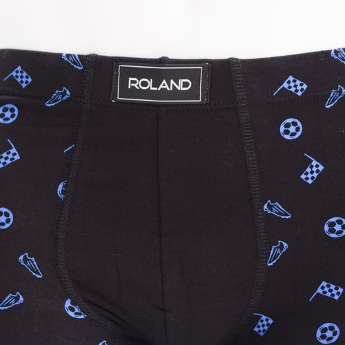 BOXER ELASTICO RECUBIERTO FUTBOL NEGRO PACK X3