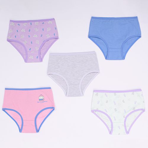 PANTY ALGODON LAPIZ ROSADO PACK X5