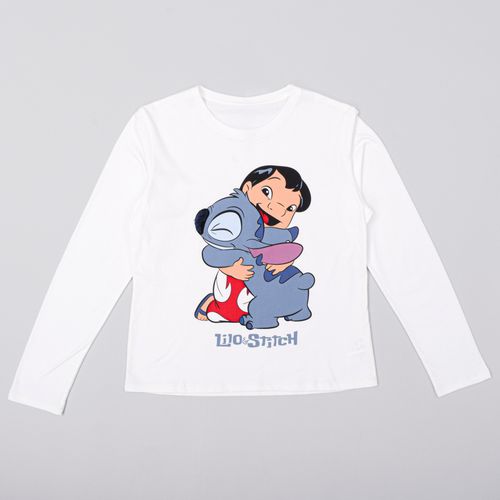 PIJAMA CONJUNTO MANGA LARGA + PANTALON POLAR STITCH CRUDO