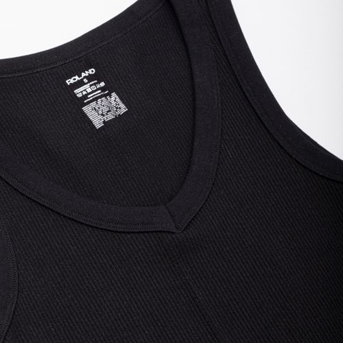 TOP SEAMLESS CUELLO REDONDOLARGO NEGRO