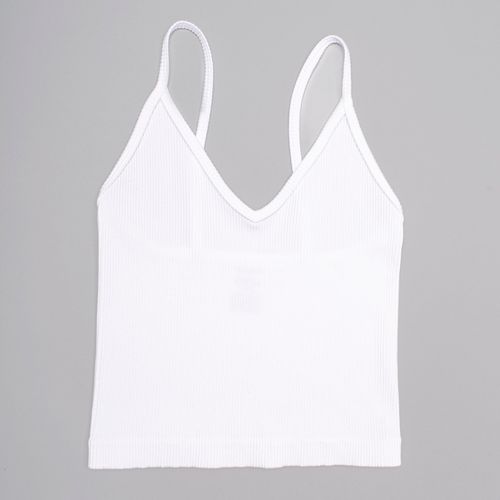 TOP SEAMLESS CUELLO V BLANCO