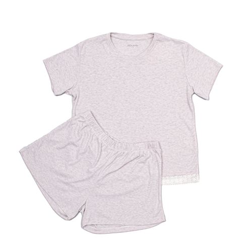PIJAMA CONJUNTO MANGA CORTA + SHORT CRUDO