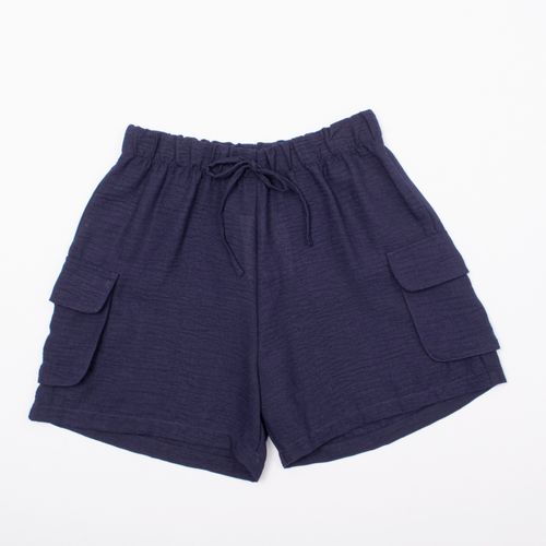 SHORT BOLSILLOS AZUL JASPE