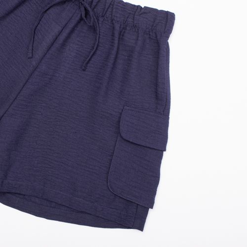 SHORT BOLSILLOS AZUL JASPE