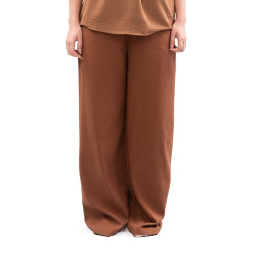 PANTALON BASTA ANCHA CAFE