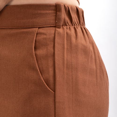 PANTALON BASTA ANCHA CAFE