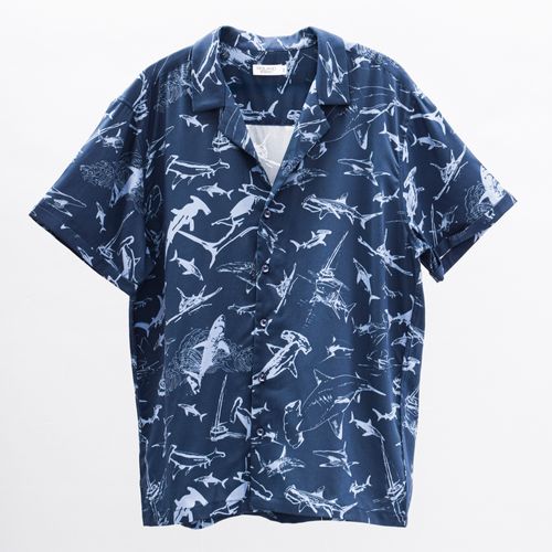 CAMISA TIBURONES AZUL MARINO