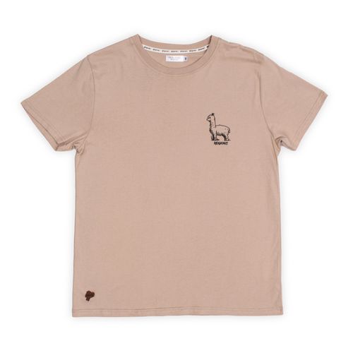 CAMISETA LLAMA BEIGE