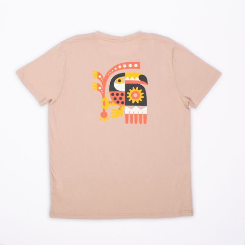 CAMISETA AVE BEIGE