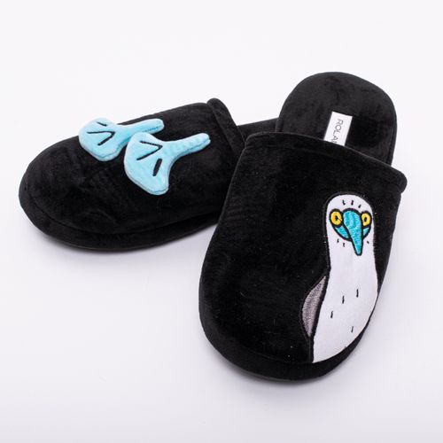 PANTUFLA FELPA PIQUERO NEGRO