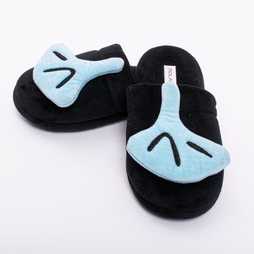 PANTUFLA FELPA PIQUERO NEGRO