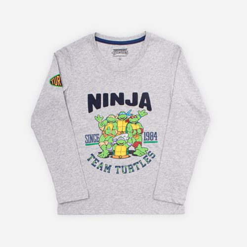 PIJAMA CONJUNTO MANGA LARGA + PANTALON TORTUGAS NINJA GRIS