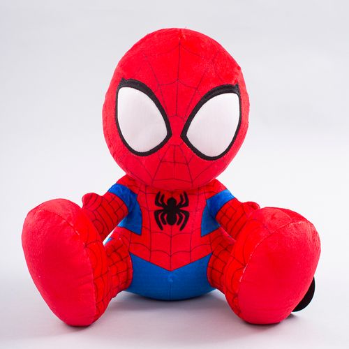 PELUCHE SPIDERMAN SENTADO 30CM ROJO