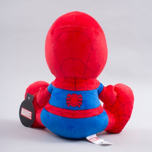 PELUCHE SPIDERMAN SENTADO 30CM ROJO