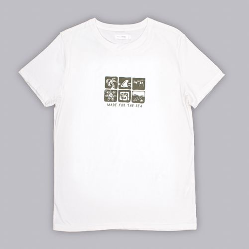 CAMISETA ESTAMPADA CELESTE