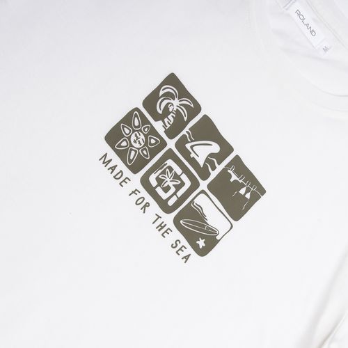 CAMISETA ESTAMPADA CELESTE