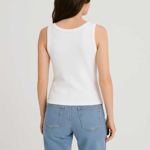 TOP SEAMLESS CUELLO LARGO BLANCO