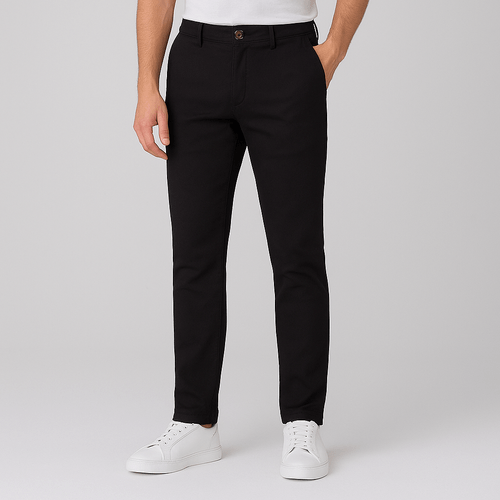 PANTALÓN GABARDINA LLANO NEGRO