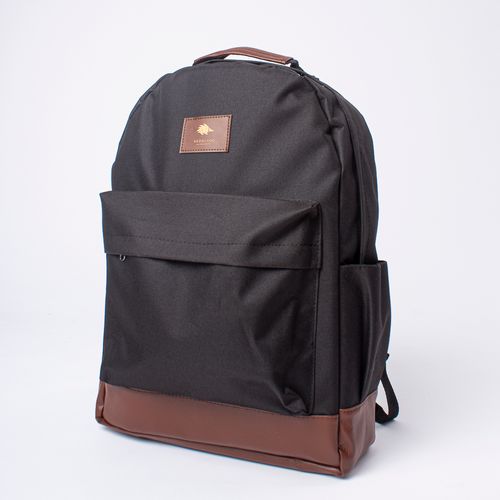 MOCHILA CON CUERINA CAFE HEDGEHOG