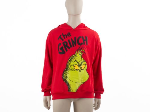 ROPA CASUAL CABALLERO CHOMPA GRINCH XMAS 25 ROJO PACK X1