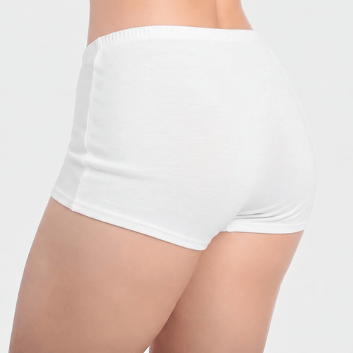 BOXER DAMA ALGODÓN BLANCO PACK X1