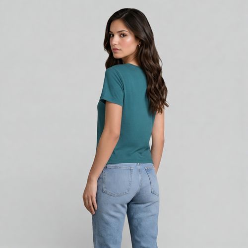 CASUAL CAMISETA TURQUESA ROLAND