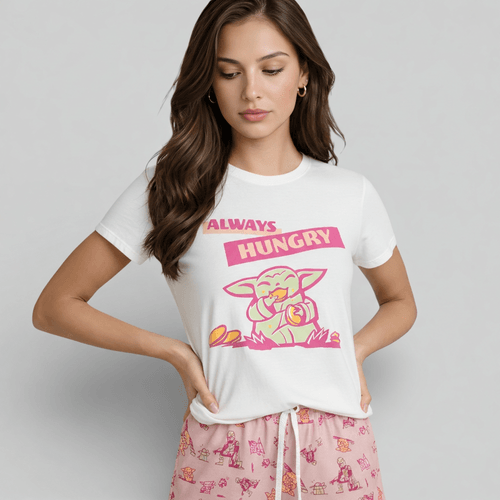 PIJAMA SET MC + SHORT ROLAND BASICO CRUDO X2